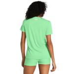 Under Armour Womens Tech Twist Short Sleeve V Neck, (350) Matrix Green/White/White, Small