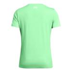 Under Armour Womens Tech Twist Short Sleeve V Neck, (350) Matrix Green/White/White, Small