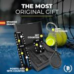 GLADIATOR PADEL Tennis and Padel Score Keeper for Rackets Ultra-Light 3M Adhesive Tennis Racket Score Tracker and Set Scorer Must Have Tennis Accessories for Women, Men and Kids