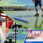 Montex Tennis Court Squeegee, Foam Tennis Sponge Roller, Lightweight Quick Clearing Tools for Tennis Basketball Sports Court, Silver