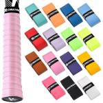 15 Pack Tennis Racket Grip Tape, Precut PU Anti-Slip Tennis Racquet Grip Tape with Dry Feel, Sweat Absorption, Comfortable Handle Overgrip Grip Wrap for Tennis/Badminton/Pickleball (Multi Color)