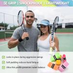 15 Pack Tennis Racket Grip Tape, Precut PU Anti-Slip Tennis Racquet Grip Tape with Dry Feel, Sweat Absorption, Comfortable Handle Overgrip Grip Wrap for Tennis/Badminton/Pickleball (Multi Color)