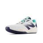 New Balance Men's FuelCell 796 V4 Tennis Shoe, White/Nb Navy/Cyber Jade, 8 M