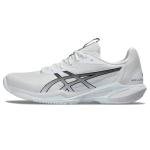 ASICS Men's Solution Speed FlyteFoam 3 Tennis Shoes, 6.5, White/Black