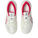 ASICS Kid's Gel-Game Grade School Tennis Shoes, 7, Cream/Bright Rose