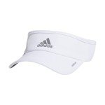 adidas Superlite, Sun Visor Hat for Women, Sport Performance, Outdoor Activities, White/Silver Reflective/2.0, One Size