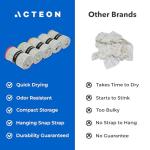 Acteon Microfiber Quick Dry Gym Towel, Silver ION Odor-Free Absorbent Fiber, Fast Drying, Men & Women Workout Gear for Body Sweat, Working Out, Towels