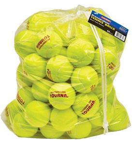 Tourna Pressureless Tennis Ball 60 Count (Pack of 1),Yellow