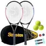 Senston Tennis Rackets for Adults 27 inch Tennis Racquets - 2 Player Tennis Set with 2 Grips, 2 Vibration Dampers