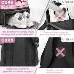 Arcoyard Tennis Bag, Large Tennis Bags For Women, Tennis Backpack with Ventilated Shoe Compartment and Insulated Pocket, Hold 2 Tennis Pickleball Rackets, Tennis Pickleball Balls and More (pink)