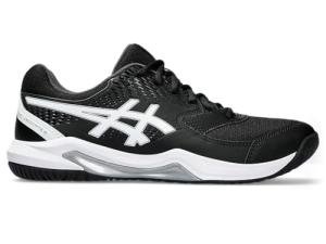 ASICS Men's Gel-Dedicate 8 Tennis Shoe, 11.5, Black/White