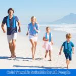 Sukeen [4 Pack Cooling Towel (40"x12"), Ice Towel, Soft Breathable Chilly Towel, Microfiber Towel for Yoga, Sport, Running, Gym, Workout,Camping, Fitness, Workout & More Activities