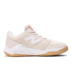 New Balance Women's Coco Delray V2 Hard Court Tennis Shoe, Bisque/Urgent Red, 8 M