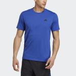 adidas Men's Essentials Feel Ready Training T-Shirt, Lucid Blue/Semi Lucid Blue/Black, X-Large