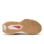New Balance Women's Coco Delray V2 Hard Court Tennis Shoe, Bisque/Urgent Red, 8 M