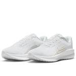 Nike Women's Downshifter 13 Road Running Shoes, White/White-Platinum Tint, 12