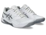 ASICS Women's Gel-Dedicate 8 Tennis Shoes, 8, White/Pure Silver