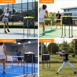 ShelfElites Premium Tennis Ball Hopper Cart - 160 Balls Capacity Pickleball Basket with Detachable Bag, Locking Wheels & Side Pockets for Training & Coaching - Heavy Duty & Multi-Sport-Ball Cart