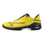 Mizuno Wave Exceed Court AC Men's Racquet Sports Shoes, Vibrant Yellow-Black, US Mens 9