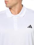 adidas Men's Training Essentials Training Polo Shirt, White, Large