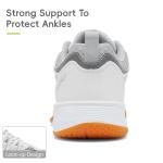 EADNLY Mens Tennis Shoes Extra Wide Pickleball Shoes for Men Lightweight Non Slip Sneakers All Court Size8-13(Grey,45)