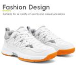 EADNLY Mens Tennis Shoes Extra Wide Pickleball Shoes for Men Lightweight Non Slip Sneakers All Court Size8-13(Grey,45)