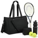 MOGARBRO Tennis Bag for Women Men, Tennis Tote Racket Bags with Wet Pocket,Pickleball Badminton Bags, Women Gym Weekend Overnight Bag With Small Storage Bag