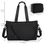 MOGARBRO Tennis Bag for Women Men, Tennis Tote Racket Bags with Wet Pocket,Pickleball Badminton Bags, Women Gym Weekend Overnight Bag With Small Storage Bag