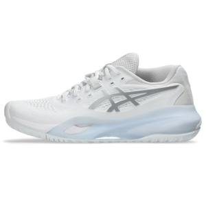 ASICS Women's Gel-Resolution X Tennis Shoes, 7, White/Pure Silver