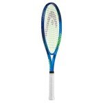 HEAD Ti. Conquest Tennis Racket - Pre-Strung Head Light Balance 27 Inch Racquet - 4 3/8 in Grip,Blue