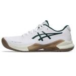 ASICS Men's Gel-Challenger 14 Tennis Shoes, 9.5, White/Saxon Green