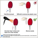 Glymnis Ping Pong Paddles Set of 4 Table Tennis Rackets with 8 Balls, Storage Case for Indoor Outdoor Table Tennis Paddle Game Accessories