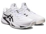 ASICS Men's Court FlyteFoam 3 Tennis Shoes, 11, White/Black