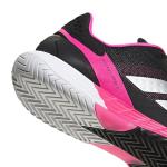 adidas Men's Defiant Speed 2 Tennis, Black/Silver Metallic/Lucid Pink, 12