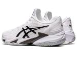 ASICS Men's Court FlyteFoam 3 Tennis Shoes, 11, White/Black