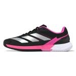 adidas Men's Defiant Speed 2 Tennis, Black/Silver Metallic/Lucid Pink, 12