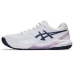 ASICS Women's Gel-Dedicate 8 Tennis Shoes, 9, White/Indigo Fog