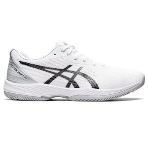 ASICS Men's Solution Swift FlyteFoam Tennis Shoes, 12, White/Black