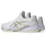 ASICS Men's Court FlyteFoam 3 OC Tennis Shoes, 11, White/Putty