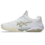 ASICS Men's Court FlyteFoam 3 OC Tennis Shoes, 11, White/Putty
