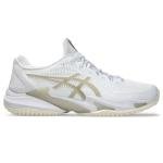 ASICS Men's Court FlyteFoam 3 OC Tennis Shoes, 11, White/Putty