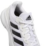 adidas Men's Gamecourt 2 Tennis Shoes, White/Core Black/White, 9