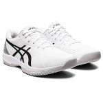 ASICS Men's Solution Swift FlyteFoam Tennis Shoes, 12, White/Black
