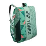 Yonex Pro Racquet Bag 12, Multi-Compartment 12-Racket Tennis Gear Travel Pack, Backpack Carry Straps/Grab Handle, Olive Green