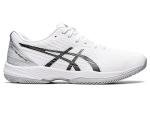 ASICS Men's Solution Swift FlyteFoam Tennis Shoes, 13, White/Black