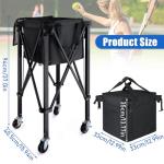 TOBWOLF Portable Tennis Ball Cart for 160 Balls