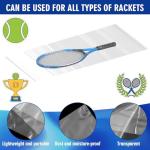 Skylety 100 Pack Disposable Plastic Tennis Racquet Bags Bulk Clear Polythene Tennis Rackets Storage Cover Bag 14" x 33" for Standard Rackets Sport Team Coach Club Supply Equipment Protection