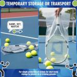 Skylety 100 Pack Disposable Plastic Tennis Racquet Bags Bulk Clear Polythene Tennis Rackets Storage Cover Bag 14" x 33" for Standard Rackets Sport Team Coach Club Supply Equipment Protection