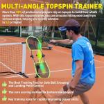 WAOPSO Tennis Topspin Trainer,Tennis Training Aids for Topspin & Backspin Practice, Portable Tennis Training Equipment for Home, Court&Office Use