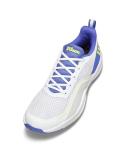 WILSON Rush Pro Lite Men's Tennis Shoe - White/Amparo Blue/Safety Yellow, Size 9.5 US